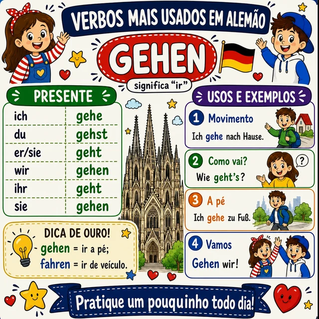 Mapa mental: verbo GEHEN